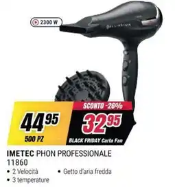 Trony Imetec phon professionale offerta