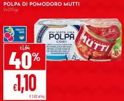Pan Polpa di pomodoro Mutti offerta