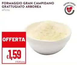 Pan Formaggio gran campidano grattugiato arborea offerta