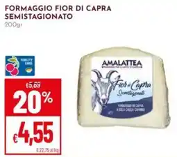 Pan Formaggio fior di capra semistagionato Amalattea offerta