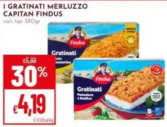 Pan I gratinati merluzzo capitan findus offerta
