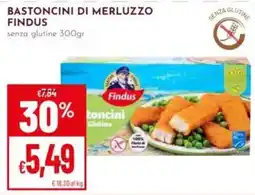 Pan Bastoncini di merluzzo Findus senza glutine offerta