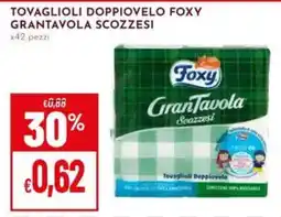 Pan Tovaglioli doppiovelo Foxy GranTavola scozzesi offerta