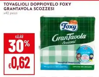Tovaglioli doppiovelo Foxy GranTavola scozzesi