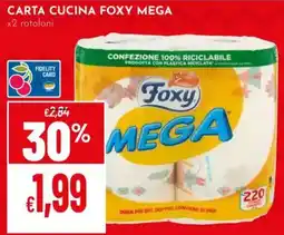 Pan Carta cucina Foxy Mega offerta