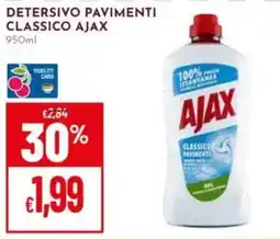 Pan Detersivo pavimenti classico Ajax offerta