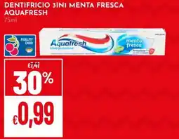 Pan Dentifricio 3in1 menta fresca Aquafresh offerta