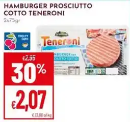 Pan Hamburger prosciutto cotto teneroni offerta