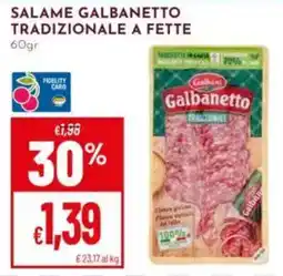 Pan Salame Galbanetto offerta
