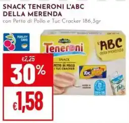 Pan Snack Teneroni l'ABC della merenda con petto di pollo e tuc cracker offerta