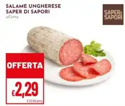 Pan Salame ungherese Saper di Sapori offerta