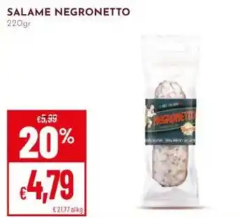 Pan Salame Negronetto offerta