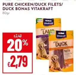 Pan Pure Chicken/Duck Filets/Duck Bonas Vitakraft offerta