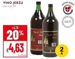 Pan Vino Jerzu offerta