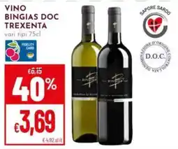 Pan Vino Bingias DOC Trexenta offerta