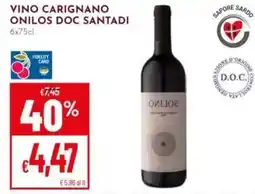 Pan Vino Carignano Onilos Doc Santadi offerta