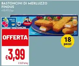 Pan Bastoncini di merluzzo Findus offerta