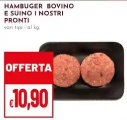 Pan Hamburger bovino e suino nostri pronti offerta