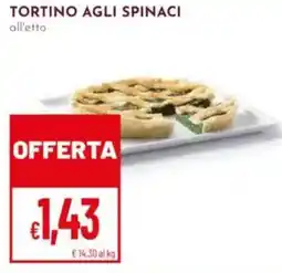 Pan Tortino agli spinaci all'etto offerta
