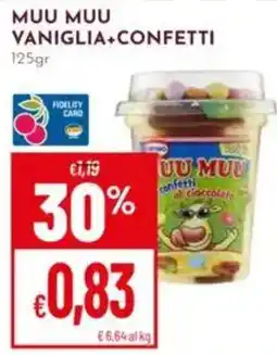 Pan Muu Muu vaniglia+confetti offerta