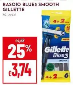 Pan Rasoio Blue3 Smooth Gillette offerta