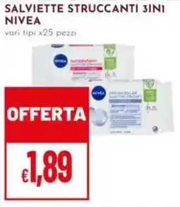 Pan Salviette struccanti 3ini Nivea offerta