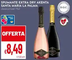 Pan Spumante extra dry Akenta offerta