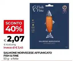 In Coop Salmone norvegese affumicato Fish & Fine offerta