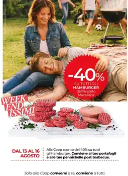 In Coop Hamburger del Reparto Macelleria offerta