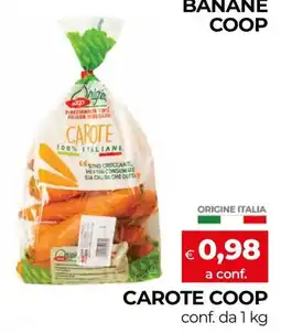 In Coop Carote Coop offerta