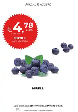 In Coop Mirtilli offerta