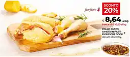 In Coop Pollo busto a metà in parti Fior Fiore Coop offerta