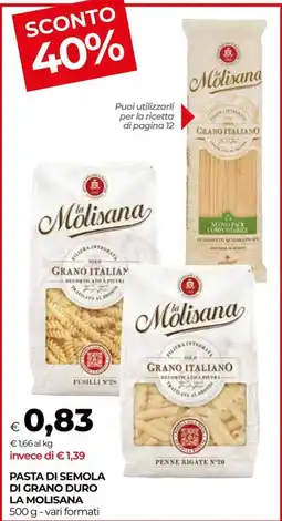 In Coop Pasta di semola di grano duro La Molisana offerta