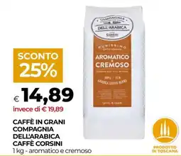 In Coop Caffè in grani Compagnia dell'Arabica Caffè Corsini offerta