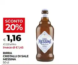 In Coop Birra Cristalli di Sale Messina offerta