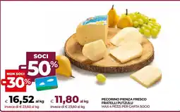 In Coop Pecorino Pienza Fresco Fratelli Putzulu offerta