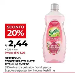 In Coop Detersivo concentrato piatti titanium Svelto offerta