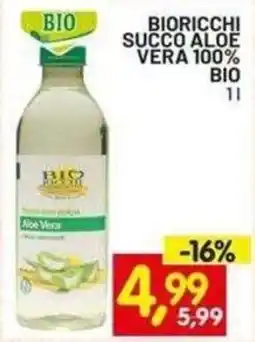Centro Commerciale Discount Bioricchi succo aloe vera 100% bio offerta