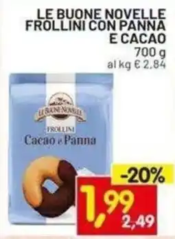 Centro Commerciale Discount Li Sannenbile Frollini Cacao e Panna offerta