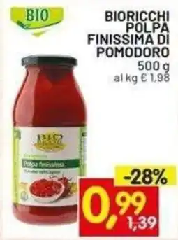 Centro Commerciale Discount Bioricchi polpa finissima di pomodoro offerta