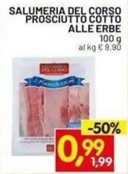 Centro Commerciale Discount Prosciutto cotto alle erbe offerta