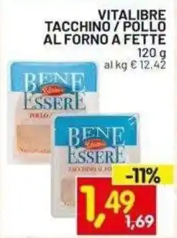 Centro Commerciale Discount Tacchino / pollo al forno a fette offerta
