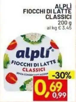 Centro Commerciale Discount Alpli fiocchi di latte classici offerta