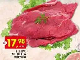 Centro Commerciale Discount Fettine sottofesa di bovino offerta