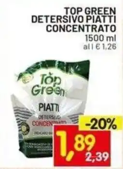 Centro Commerciale Discount Top Green detersivo piatti concentrato offerta