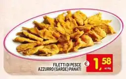 Centro Commerciale Discount Filetti di pesce azzurro (sarde) panati offerta
