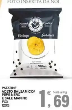 Interspar Patatine aceto balsamico pepe nero e sale marino fox offerta