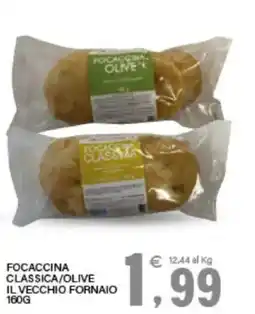 Interspar Focaccina classica/olive il vecchio fornaio offerta
