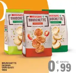 Interspar Bruschette Despar vari gusti offerta