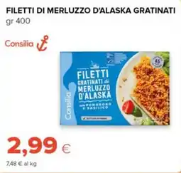 Tigre Amico Filetti gratinati di merluzzo d'alaska con pomodoro e basilico offerta
